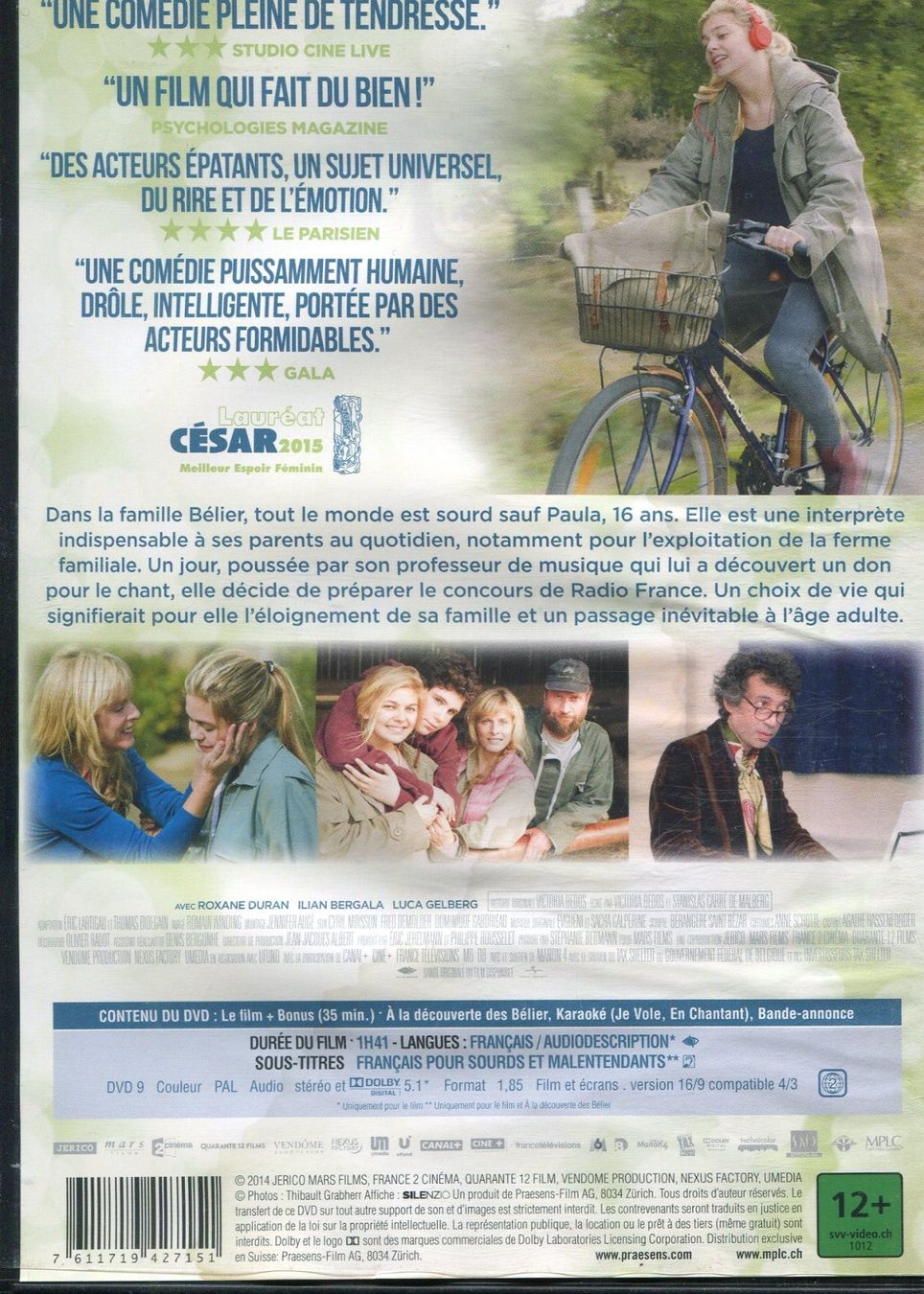 Tutti i DVDs: DVD : La Famille Bélier – Usato da Les Avants venduto da soyouz63 1