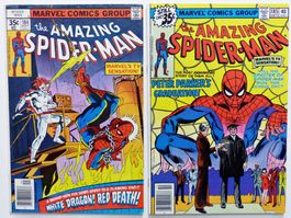 AMAZING SPIDER-MAN 184-185 🔑 KEY DRAGON LORDS 1ST APP 1978