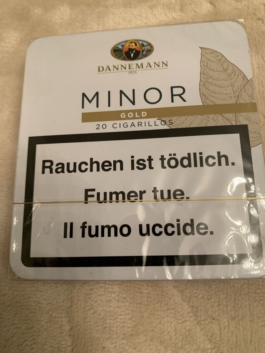 Sigari: 1 Schachtel Dannemann Minor Gold – Nuovo e nell'imballaggio originale da Zug venduto da specki5