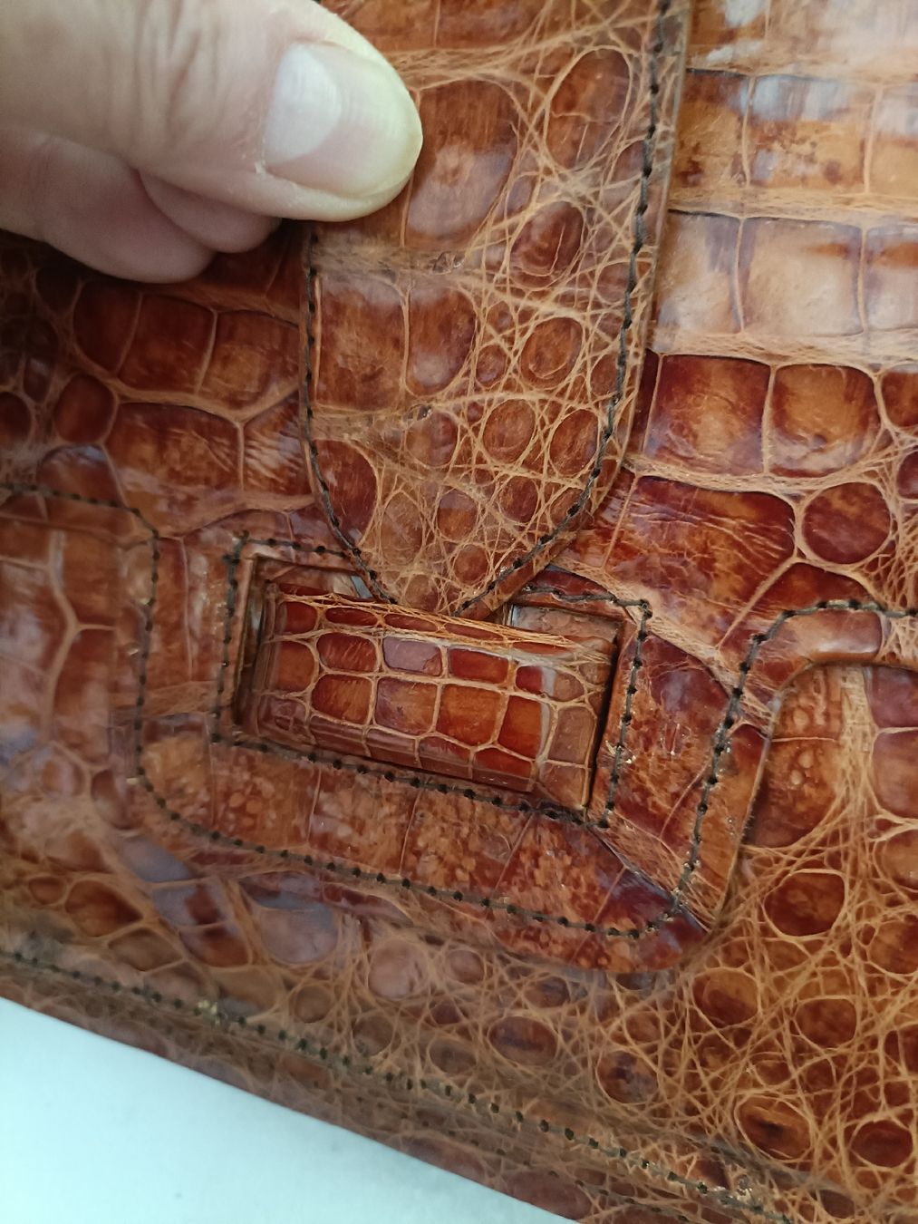 Altro in  Abbigliamento & Accessori: Borsa vintage in coccodrillo marrone – Nuovo e nell'imballaggio originale da Lugano venduto da riccardo012 5
