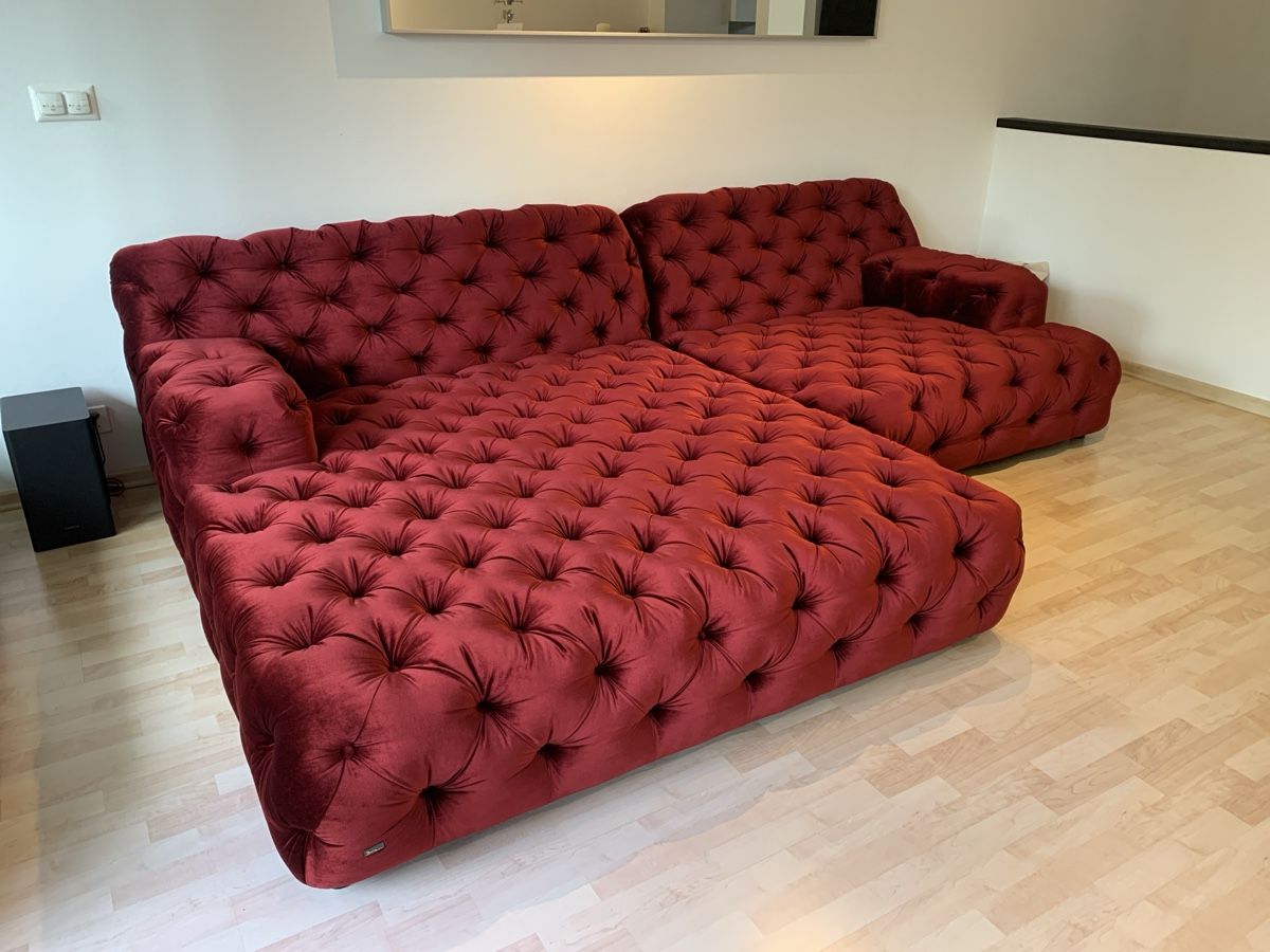 Divani: Sofa Bretz Cocoa Island Bordeaux – Usato da Aesch BL venduto da karnifore 1