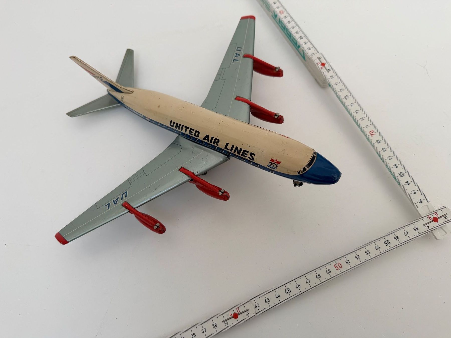 Giocattoli: Blechflugzeug DC-8 United antik – Usato da Wettingen venduto da jo_walters