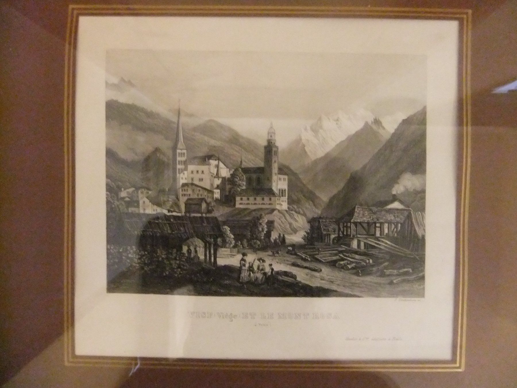 Incisioni: Stich Visp Viège et le Mont Rosa – Usato da St. Niklaus VS venduto da wunschlos54 1