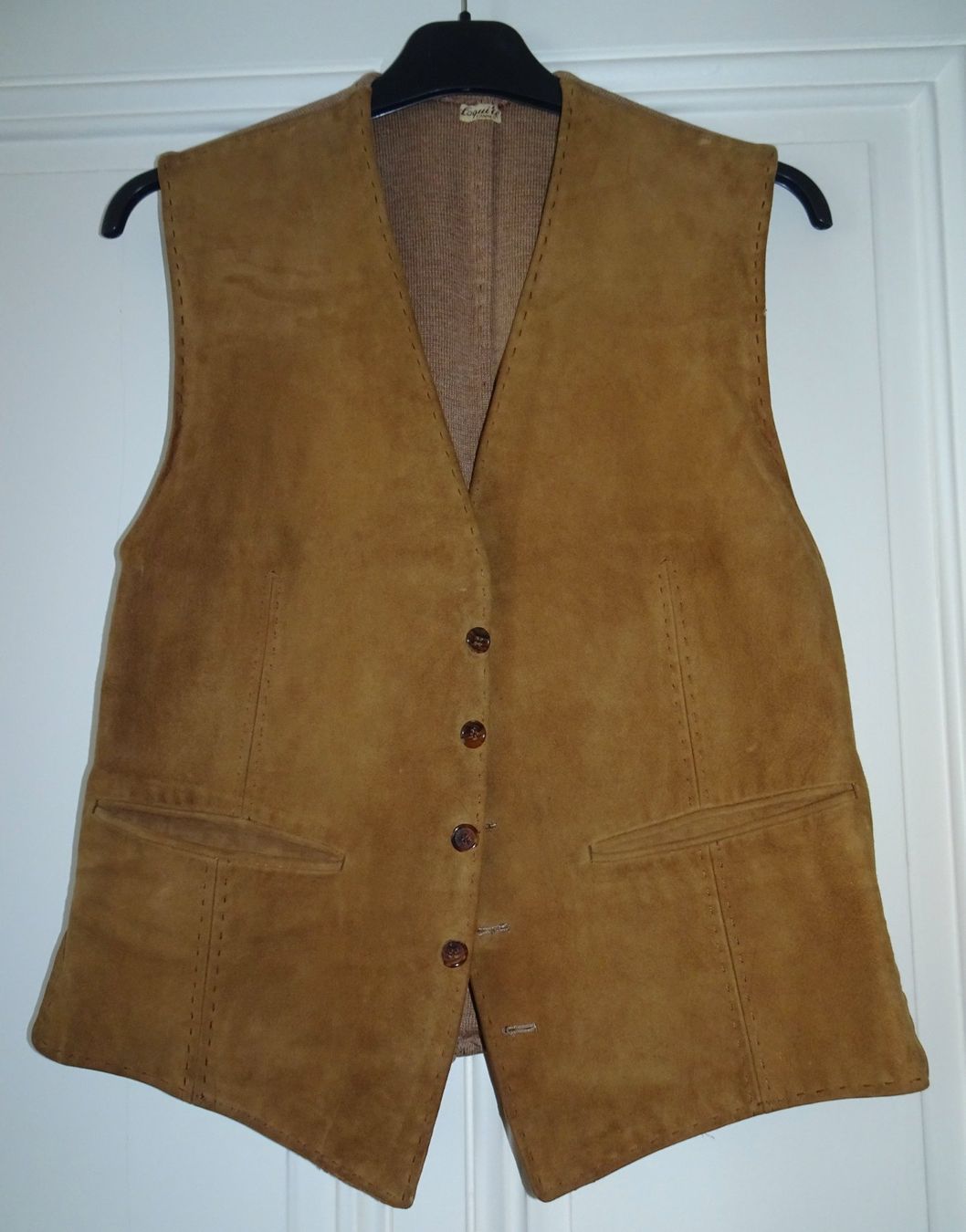 Gilet & Giacche: Gilet en cuir suédé taille M – Usato da Châtelaine venduto da Gio54321 1