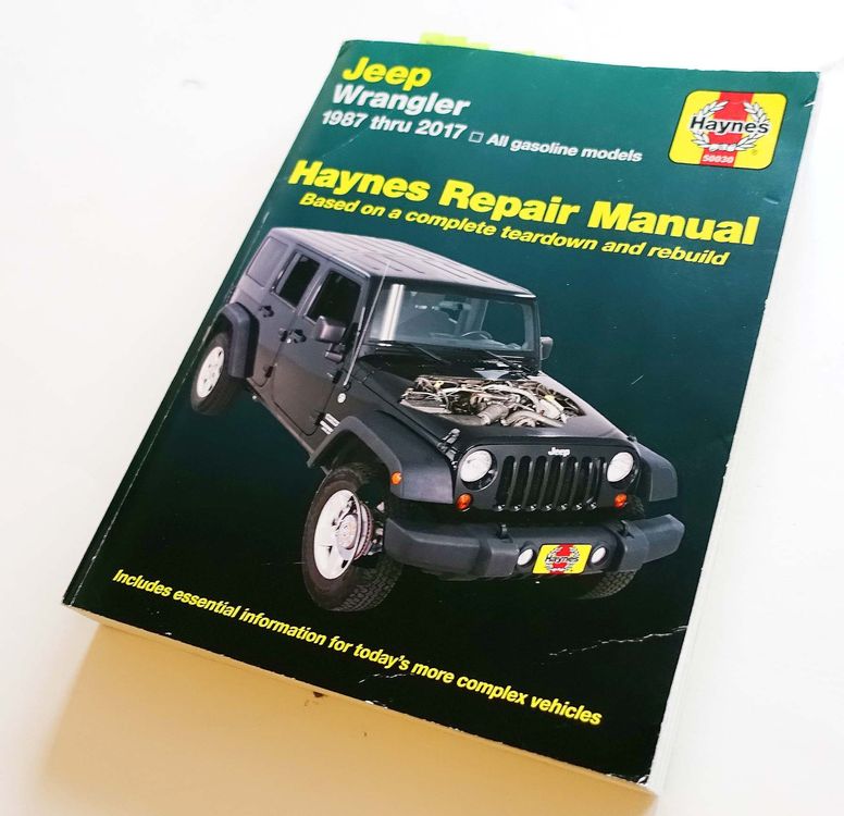 Comprehensive Jeep Wrangler Repair Manual (1987-2017) main image 0