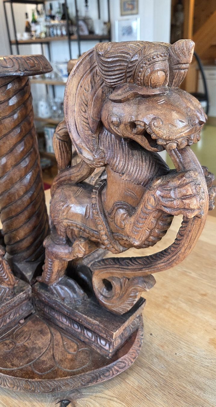 Sculture & Statue: Schnitzerei Tischsockel aus Holz – Usato da Rehetobel venduto da hobirot01 6
