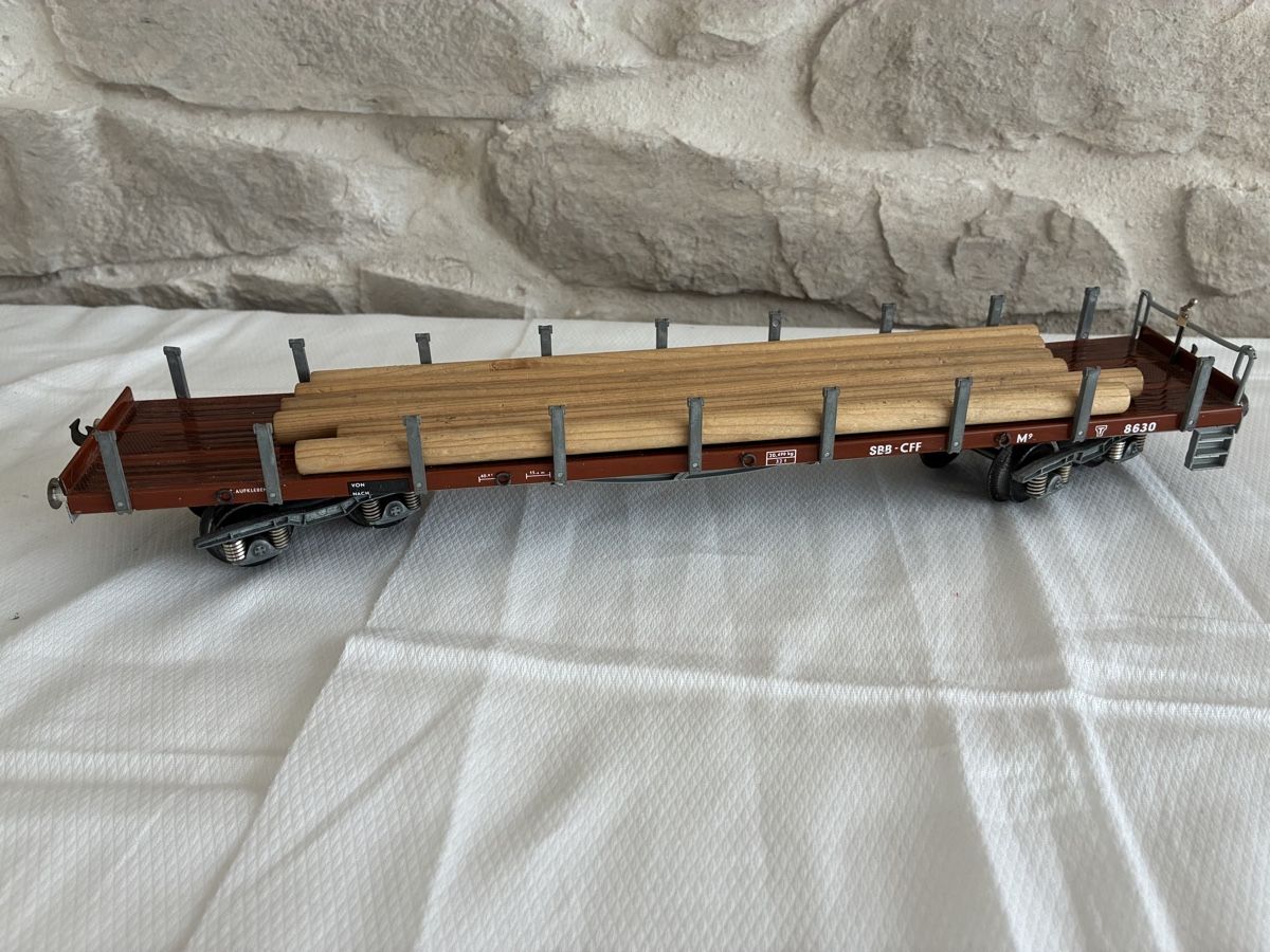 Buco Modellini di ferrovie: Rungenwagen SBB CFF Buco Set. 2 Stk. – Usato da Buchs AG venduto da sasami01 1