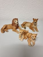 Löwenfamilie aus Kunstharz Löwen