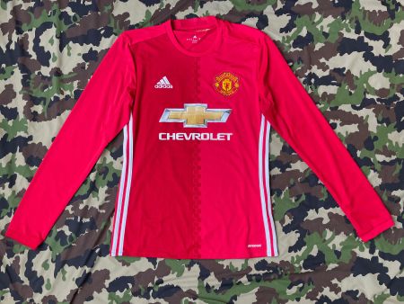 2016 Adidas Manchester United Home Jersey Ls Sz S