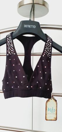 Pooldance Top NEU XS mit Strasssteine MIKA
