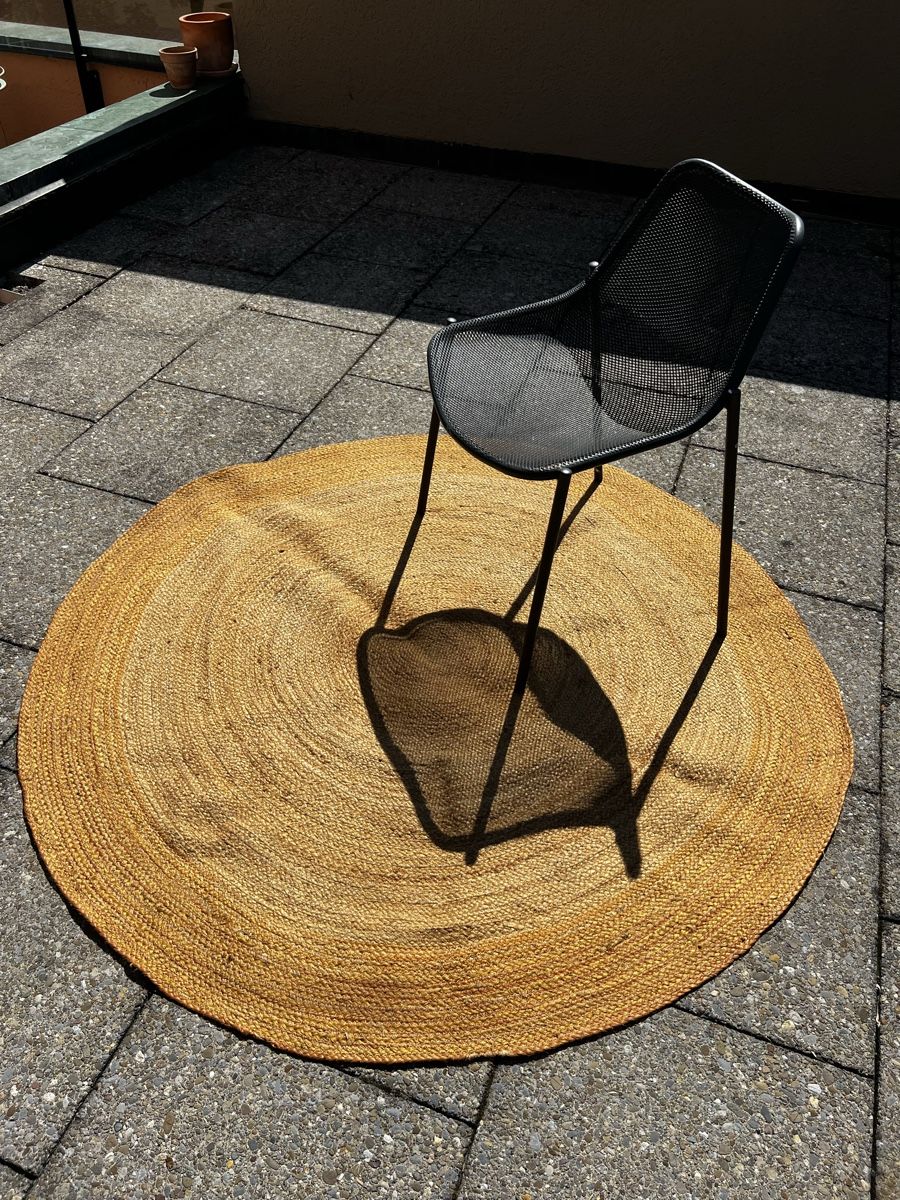 Pfister Tappeti: PFISTER Jute Teppich Ocker Rund 165cm Innen oder Aussen – Usato da Schaffhausen venduto da vandemonian 6