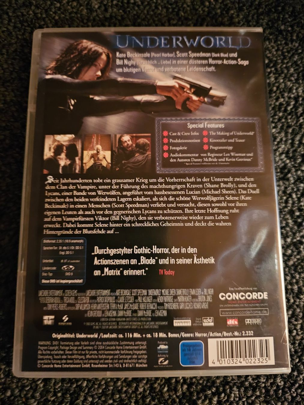 Tutti i DVDs: UNDERWORLD(13851) – Usato da Ruswil venduto da M71 1