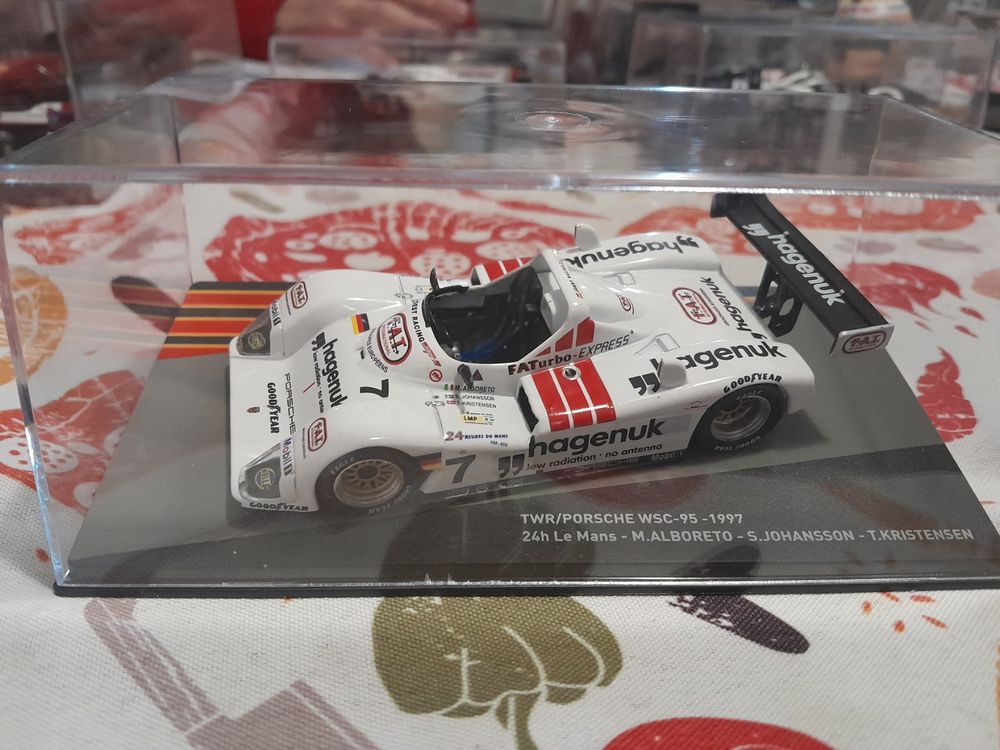 porsche twr wsc mans 1997 altaya ixo johansson alboreto ref 8