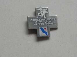 Abzeichen Oberaarg. Schwingfest Schwingen Niederbipp BE 1978