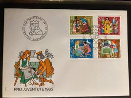 Schweiz 1985 Ersttagsbrief Satz Pro Juventute Märchen