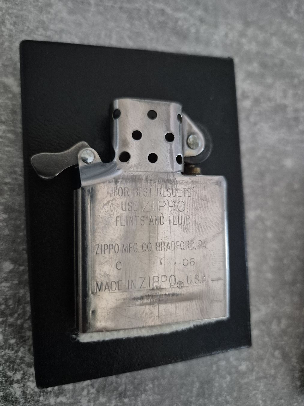 Zippo Accendini: Zippo Chrom Gold blank neu – Nuovo e nell'imballaggio originale da Auswil venduto da boumi85 4