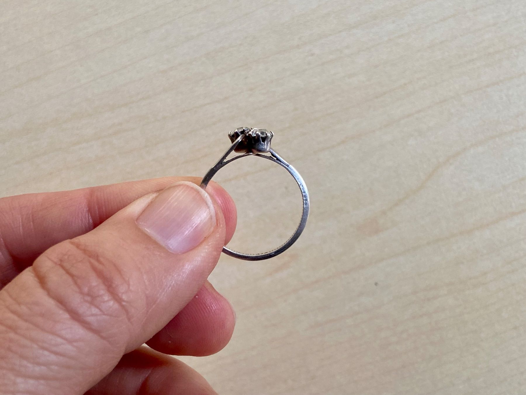 Anelli: Toi et moi Silber Ring mit Stempel 800 EPA – Usato da Niederhasli venduto da YHHC 4
