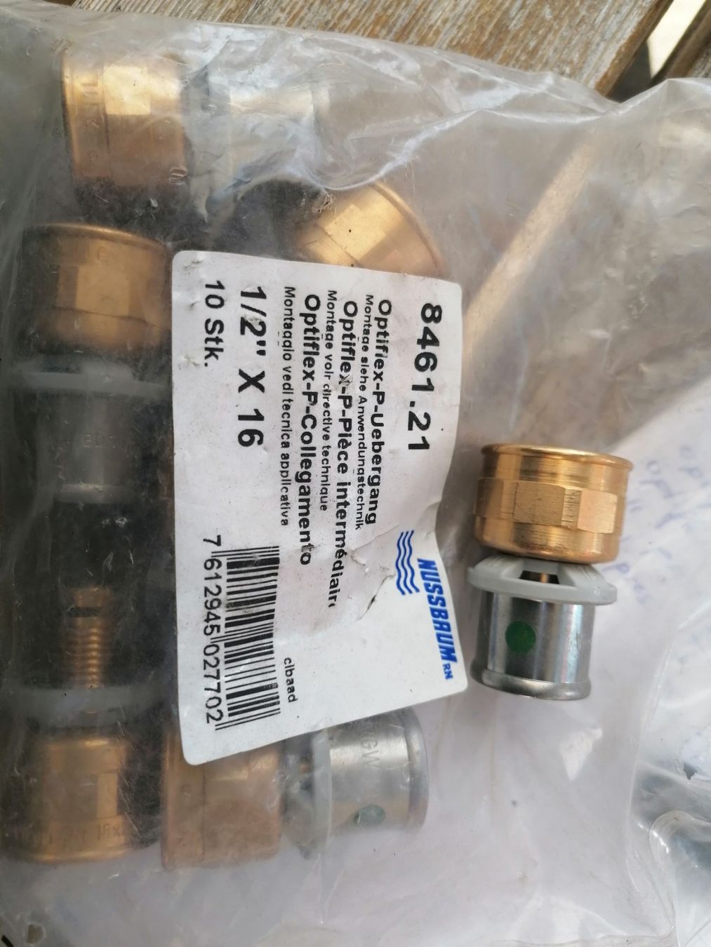 Rubinetteria: Raccord laiton  Nussbaum pour eau  Neuf – Nuovo e nell'imballaggio originale da Cheyres venduto da Capitain 9