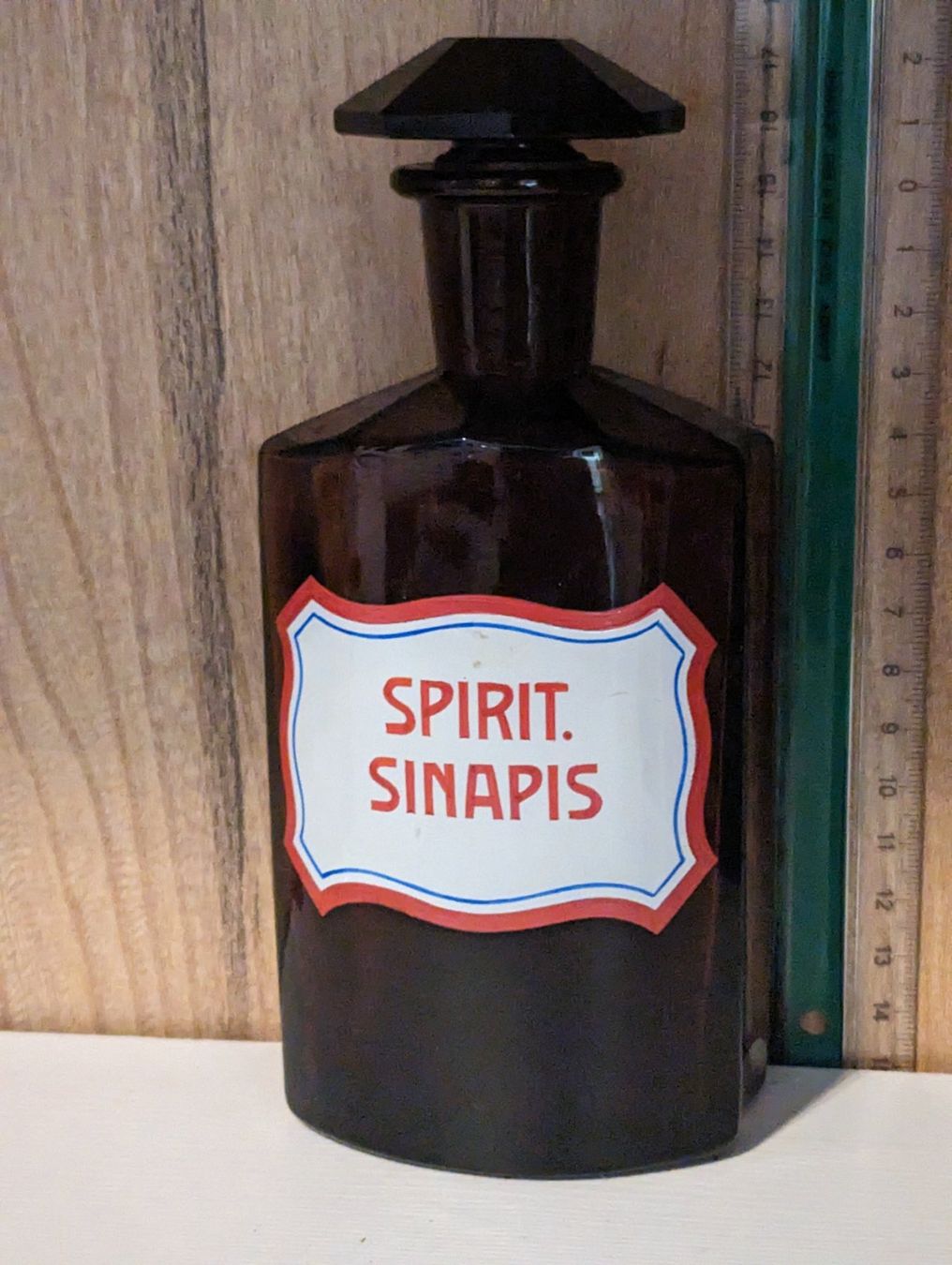 Laborzubehör: Antike Apothekerflasche Sinapis (Senf ) – Gebraucht aus Baden von swiss-alps