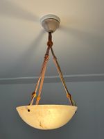 Pendelleuchte aus Alabasterglas, Ø ca. 40 cm