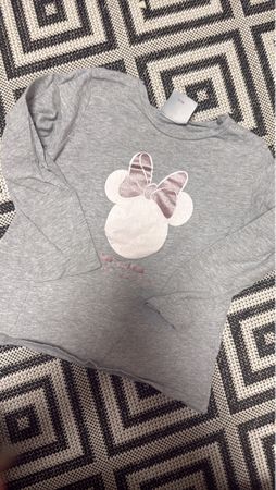 Benetton Disney Minnie Mouse Shirt Grau, Grösse 104/110