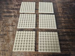lego 41539 lot de 6 pièces Tan Plate 8 x 8