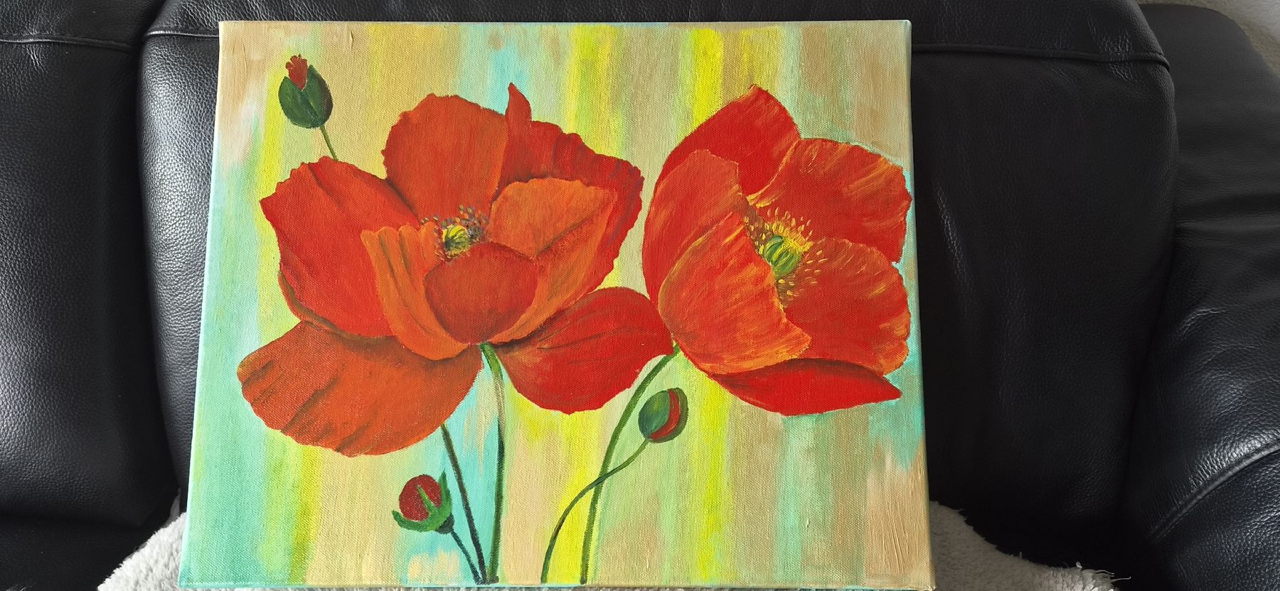 Tableaux: Poppy abstract – D'occasion à Ebikon par vij_fg72 1