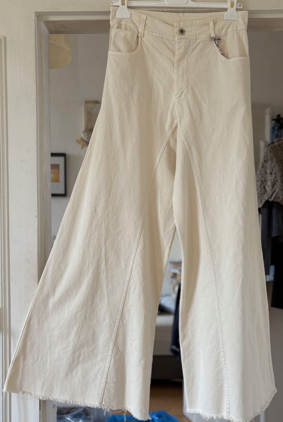 Pantaloni: PANTALONS EXTRA WIDE EN COTON! M – Nuovo e nell'imballaggio originale da Locarno venduto da NicoNion 1