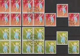 1989 Europa 4er-Block+Einzel, Postfrisch und Ersttag