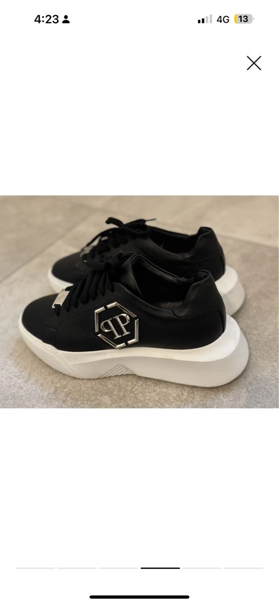 Philipp Plein Scarpe da donna: Philipp Plein black leather shoes 39 – Nuovo (secondo la descrizione) da Uznach venduto da ger_7gvr 2