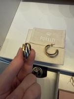 PURELEI Ohrringe Creolen, 14 Karat vergoldet