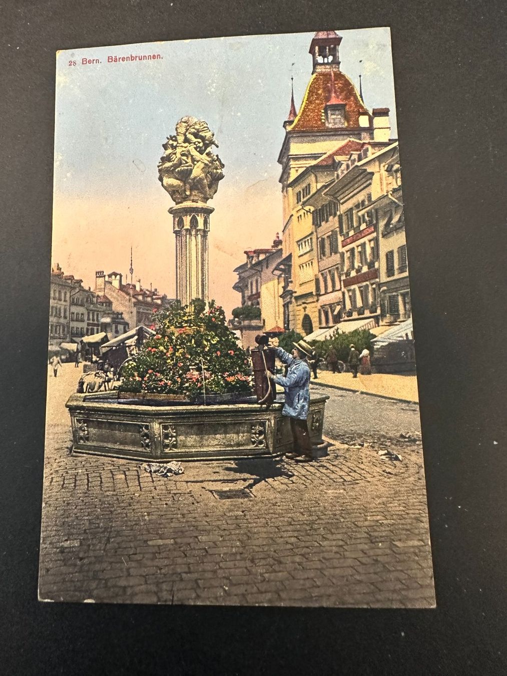 Ansichtskarten: Bern, Bärenbrunnen – Gebraucht aus Lyssach von Zsag