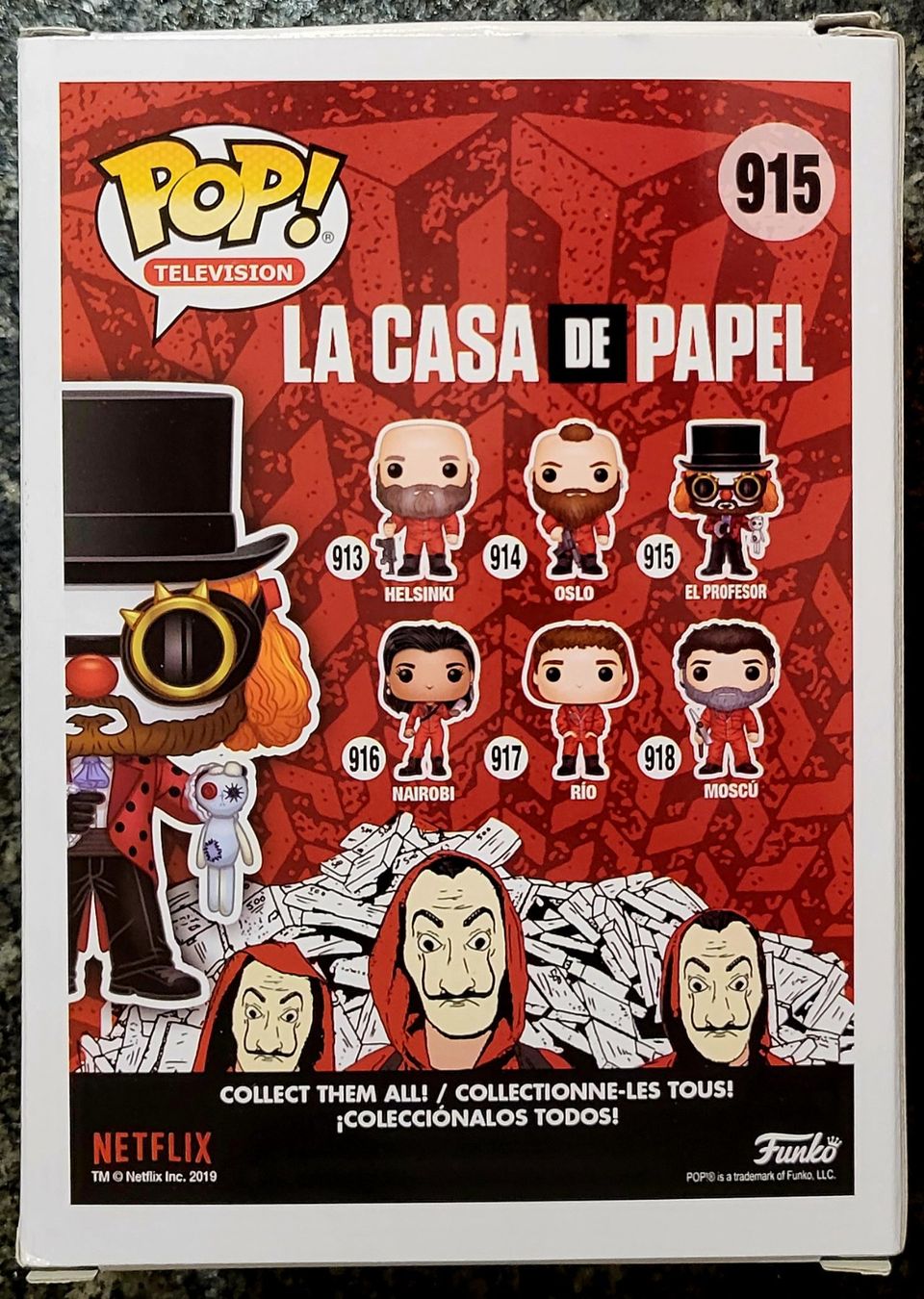 Funko Statuette: Funko Pop La Casa De Papel  El Profesor – Nuovo e nell'imballaggio originale da Montet (Glâne) venduto da KOADA 1