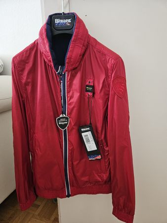 Blauer USA Wendejacke Gr. 12 Übergangsjacke Rot/Blau