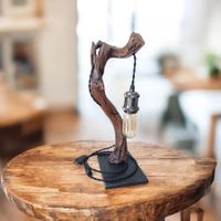 Unikate Holzlampe, Stehlampe, Nachttischlampe, Lampe