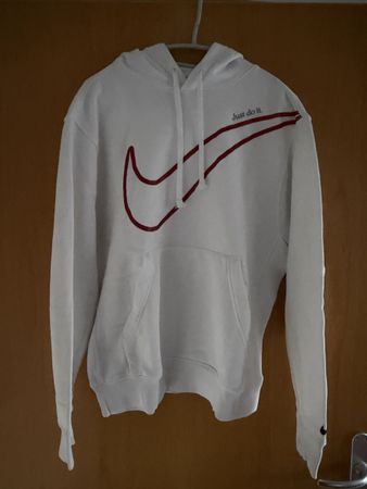 Sweat à capuche Nike, blanc, taille M