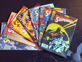 Superman DC Comics #1-7 Hefte, deutsch, neuwertig