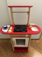 Kinder-Spielküche aus Holz – Herd, Backofen & Spüle – stabil