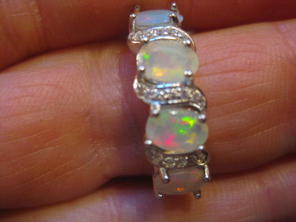 STERLING SILB.925° ÄTHIOPIENOPALRING PUNZE ''GL S925