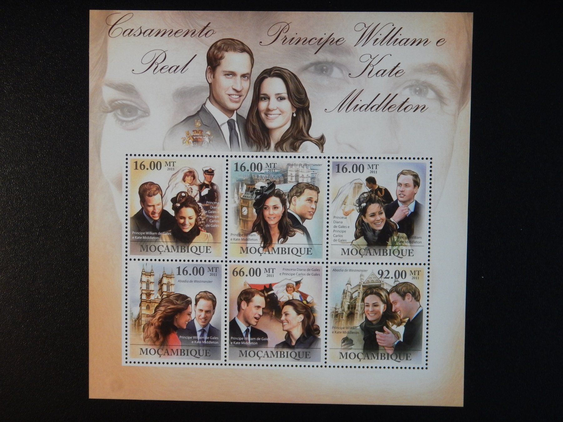 Tutti i francobolli: Mocambique Royal Wedding 2011 ** – Usato da Zürich venduto da Muehlekauf