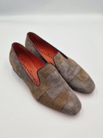 Neue Santoni Loafer aus Wildleder Made in Italy Gr. 37
