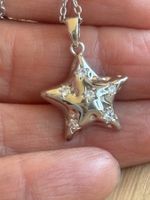 Luxus Elegante Edelsthal Zirkonia Kette Farbe :Silber  weiss