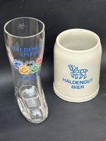 HALDENGUT 2 alte Biergläser