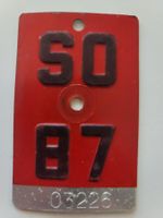Velonummer SO 87