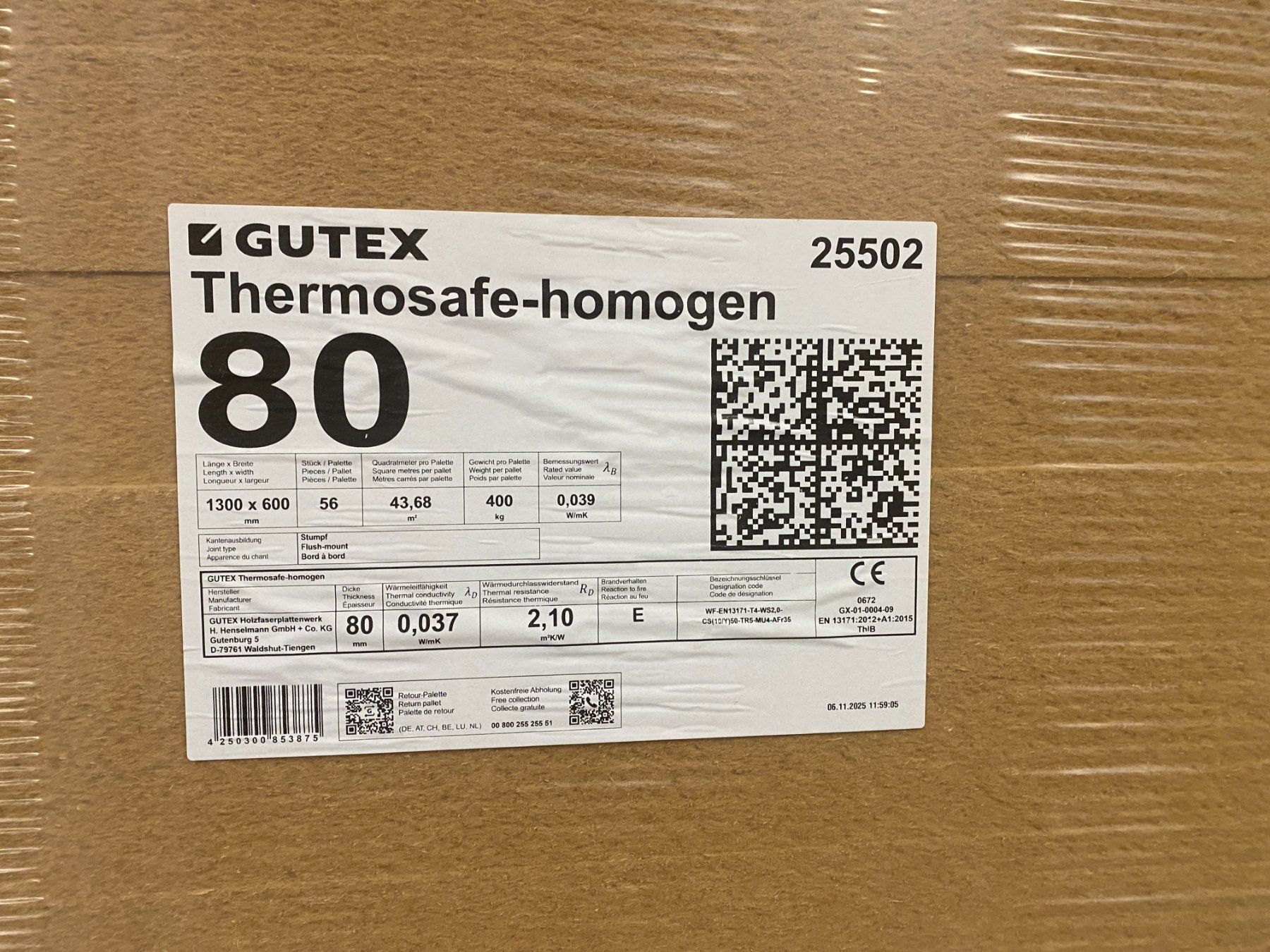 Articoli in legno: Holzfaser Platten Gutez 80 mm – Nuovo e nell'imballaggio originale da Oberrickenbach venduto da Oberrickenbach