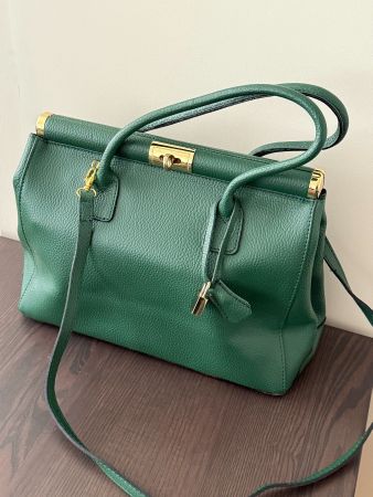 Sac en cuir vert