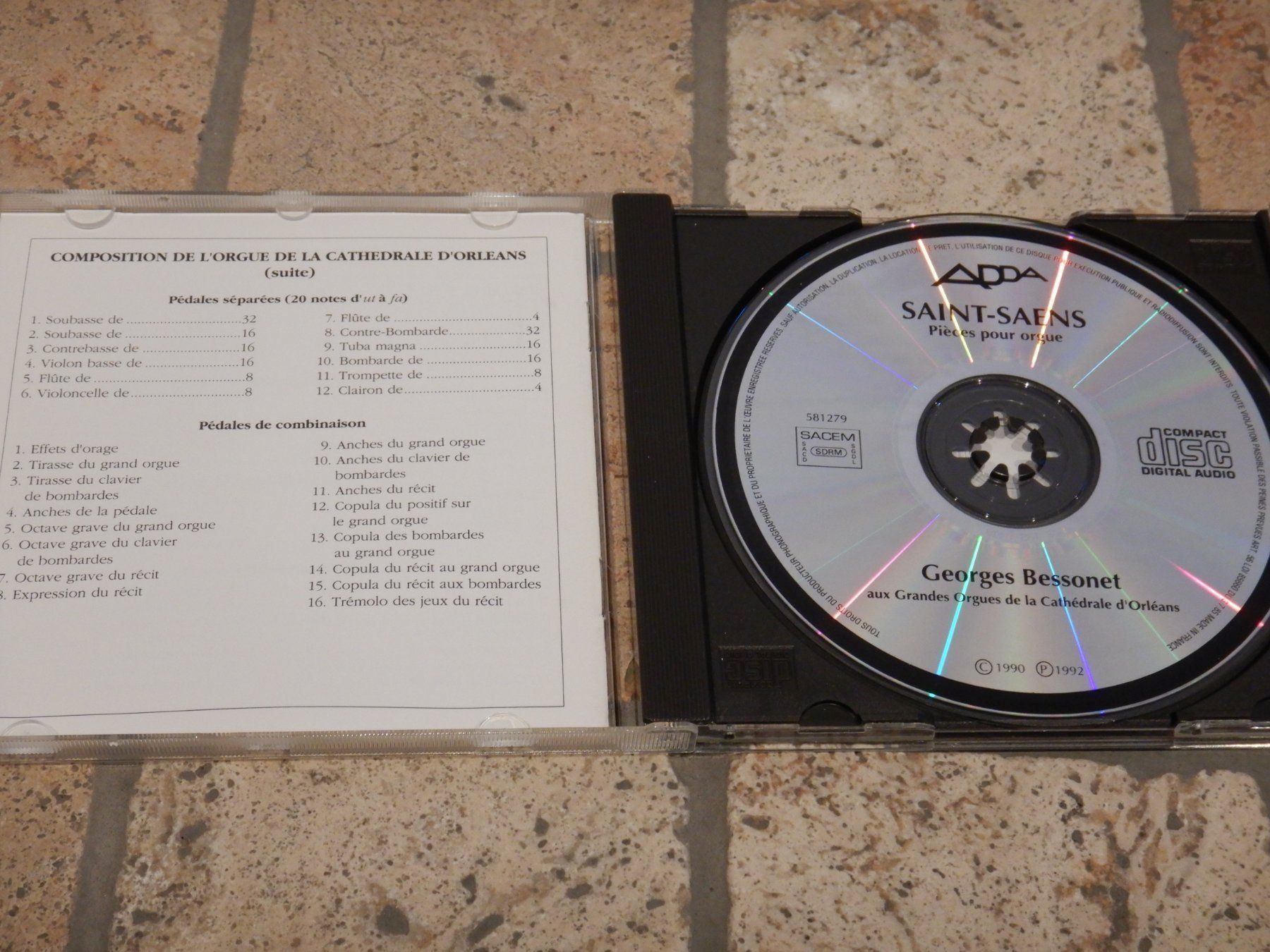 CD: Camille Saint-Saens, Pieces pour Orgue – Usato da Mörschwil venduto da Monzar 1