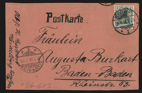 Cartes postales: Handgemalt: Heidelberg / Neckar, Mann l – D'occasion à Berlin par bartko-reher 1