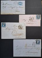 Lot 6x Briefe Frankreich 1850/1860er