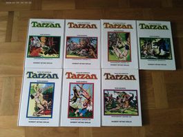 Tarzan Sonntagsseiten COMIC Russ Manning 7 X HARDCOVER Bände